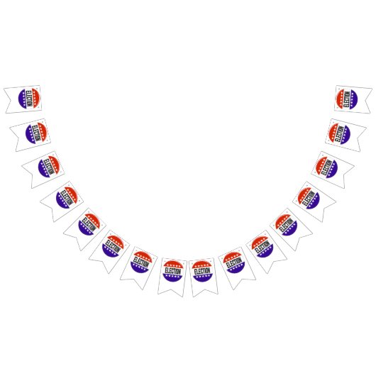 Button van de verkiezingen vlaggetjes (Alle)