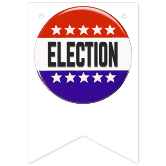 Button van de verkiezingen vlaggetjes (Tweede vlag)