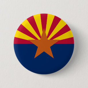 Button van de vlag van de deelstaat Arizona