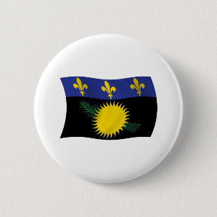Button van de vlag van Guadeloupe