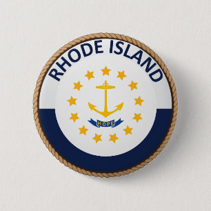 Button van de vlag van Rhode Island