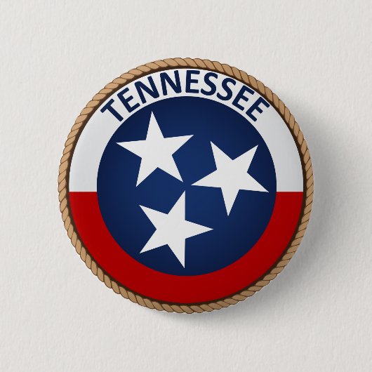 Button van de vlag van Tennessee (Voorkant)