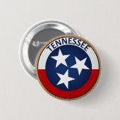 Button van de vlag van Tennessee (Voorkant /achterkant)