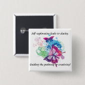 Button van de vlinder. Inspiratie is bij jou. (Voorkant /achterkant)