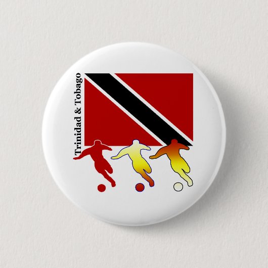 Button van de Voetbal Trinidad (Voorkant)