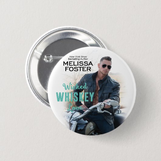 Button van de witte whisky Love (Voorkant /achterkant)
