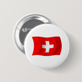 Button van de Zwitserse vlag (Voorkant /achterkant)