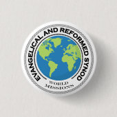 Button van E&R-wereldmissies (Voorkant)