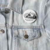 Button van een journalist van het early warning sy (In situ)