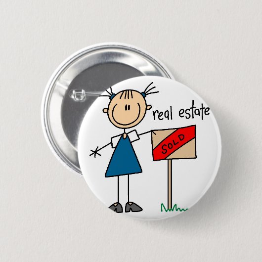 Button van Estate Agent (Voorkant /achterkant)