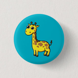 Button van geanimeerde Giraffe