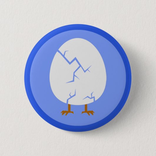 Button van gekraakte eieren (Voorkant)