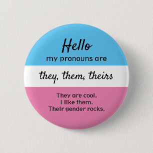 Button van gendervoorkeuren - ze zijn voorstanders