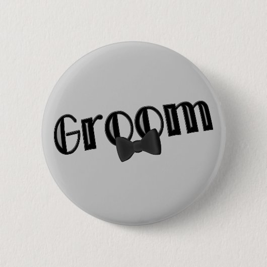 Button van Groom Wedding Party (Voorkant)
