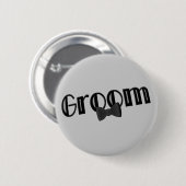 Button van Groom Wedding Party (Voorkant /achterkant)