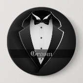 Button van Groom Wedding Party (Voorkant)