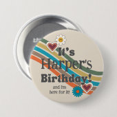 Button van Groovy Party (Voorkant /achterkant)