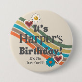 Button van Groovy Party (Voorkant)