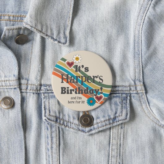 Button van Groovy Party (In situ)