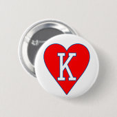 Button van het hart (Voorkant /achterkant)