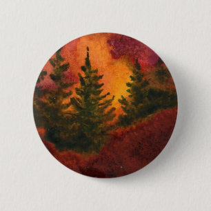 Button van het landschap van de sinus