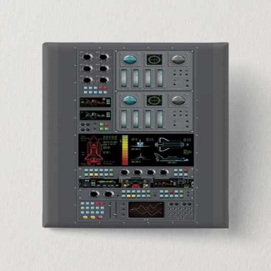 Button van het stuurbord van de spaceshuttle (Voorkant)