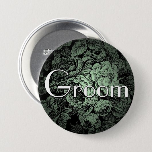 Button van het tuinhuwelijk: bruin (Voorkant /achterkant)