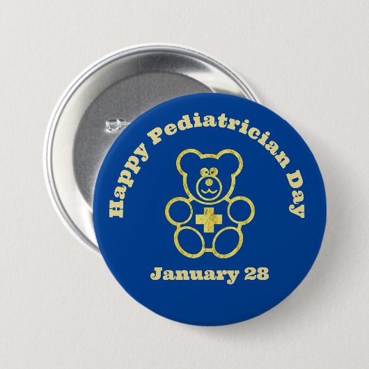 Button van kinderdagverblijf Gold Medical Teddy Be (Voorkant /achterkant)