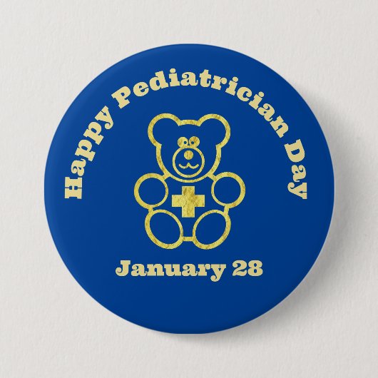 Button van kinderdagverblijf Gold Medical Teddy Be (Voorkant)