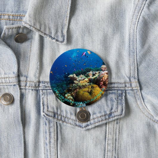Button van koraal Zee (In situ)