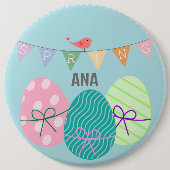 Button van lente- en paaskleurige eitjes (Voorkant)