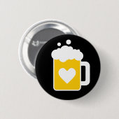 Button van liefdesbier (Voorkant /achterkant)