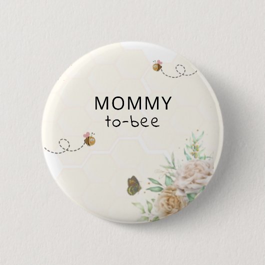 Button van mammie tot Baby shower (Voorkant)