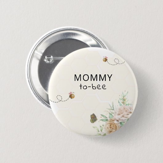 Button van mammie tot Baby shower (Voorkant /achterkant)