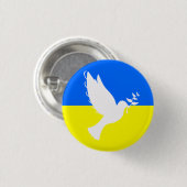 Button van Oekraïne - steun voor vredesvrijheid (Voorkant /achterkant)