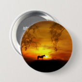 Button van paarden (Voorkant /achterkant)