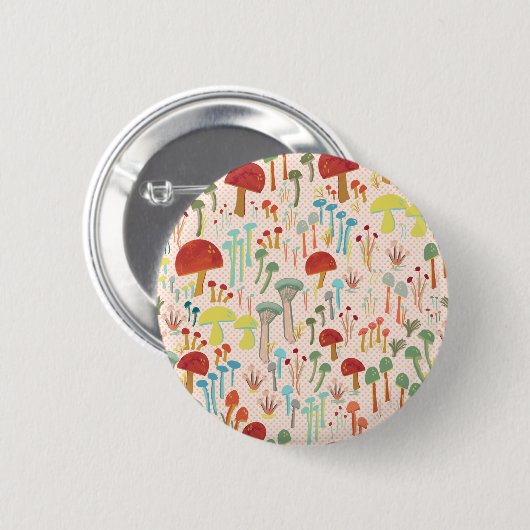 Button van paddenstoelen (Voorkant /achterkant)