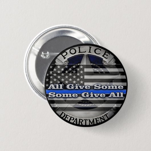 Button van politiefunctionaris Memorial Badge (Voorkant /achterkant)