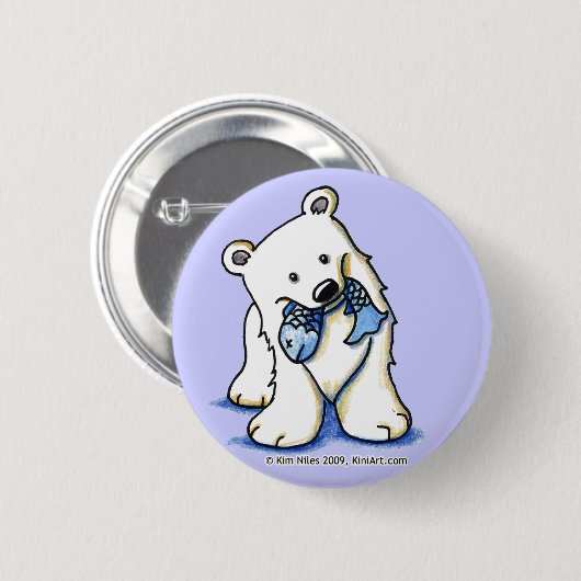 Button van poolBeer (Voorkant /achterkant)