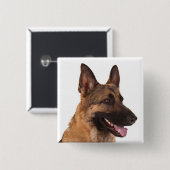 Button van Shepherd Puppy Dog Love Pin (Voorkant /achterkant)