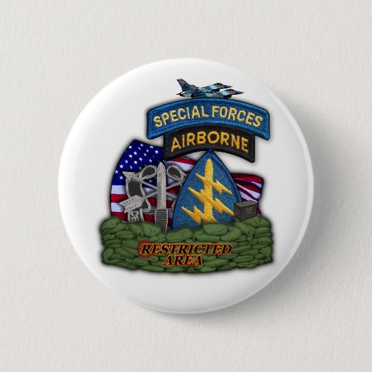 Button van speciale legertroepen - groene bergen v (Voorkant)