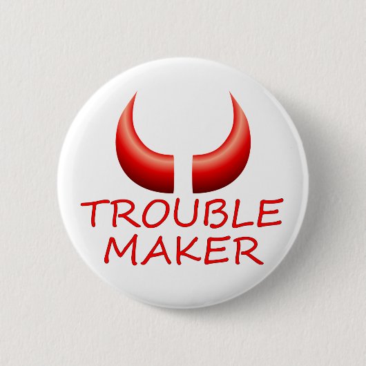  Button van Trouble Maker en Devil Horns (Voorkant)