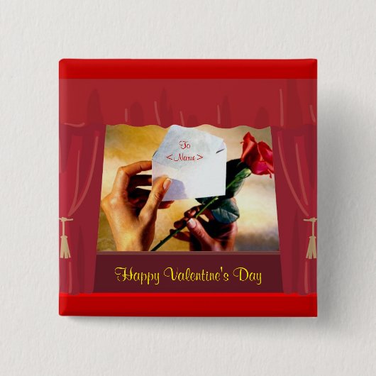 Button van valentijns (Voorkant)