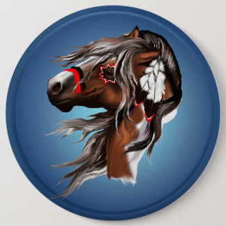 Button van verf en veren