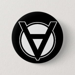 Button van vrijwilligers - zwart