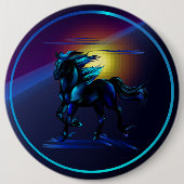 Button van zwarte paarden (Voorkant)