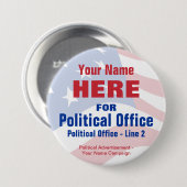 Button verkiezingscampagne - niet-partisan (Voorkant /achterkant)