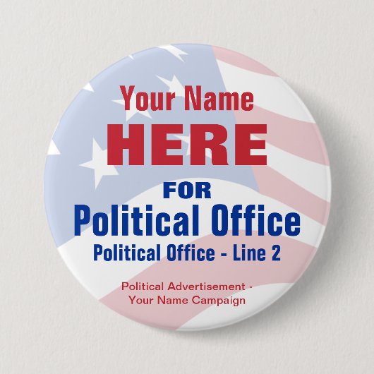 Button verkiezingscampagne - niet-partisan (Voorkant)