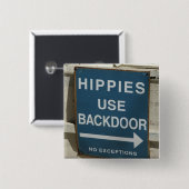 Button vierkante heppies Gebruik achterdeur (Voorkant /achterkant)