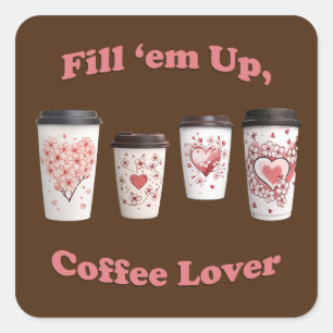 Button Vierkante Sticker